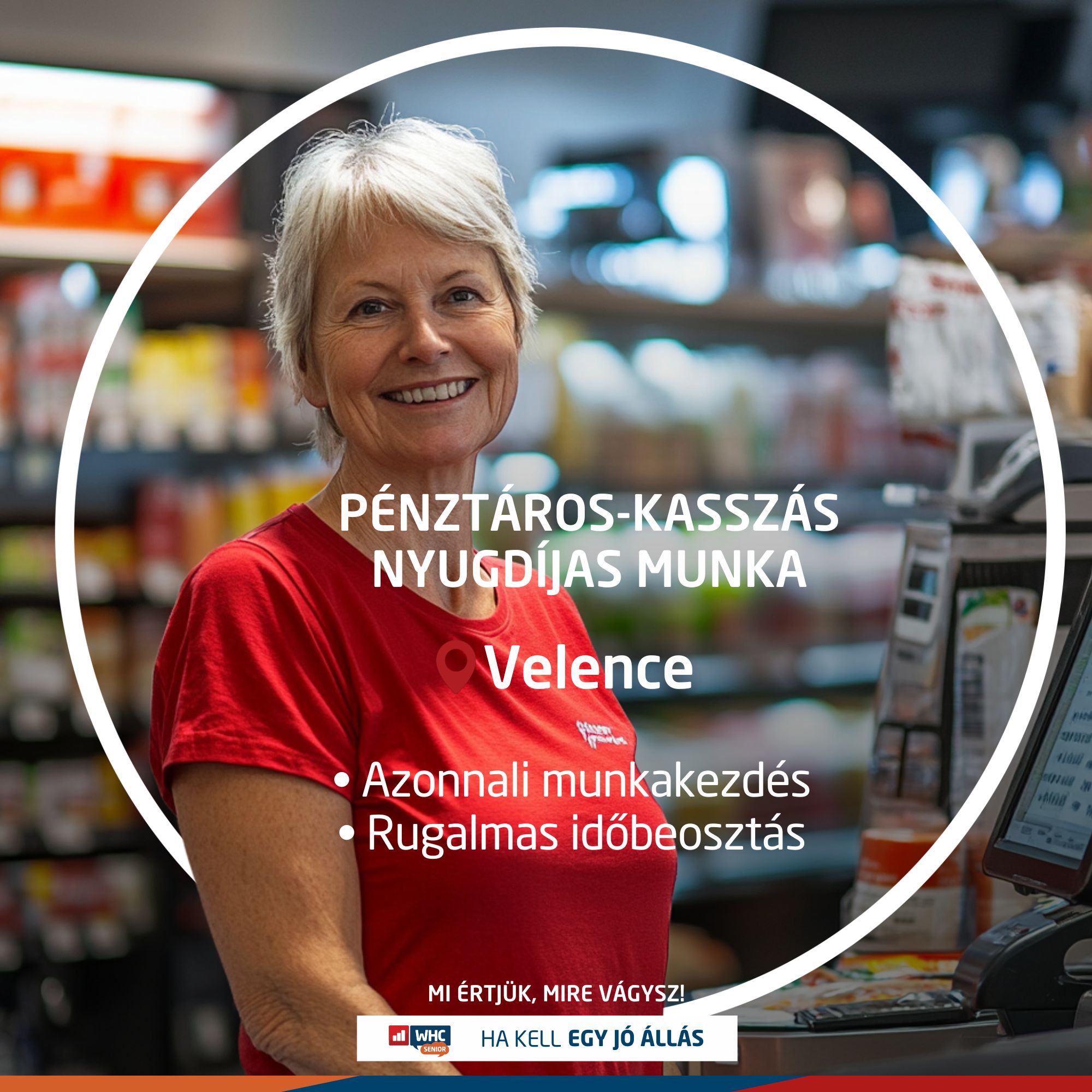 pénztáros-kasszás nyugdíjas munka